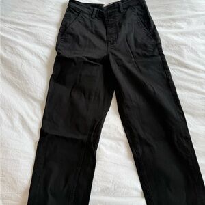 Everlane Black Wide-Leg Chino Pants
